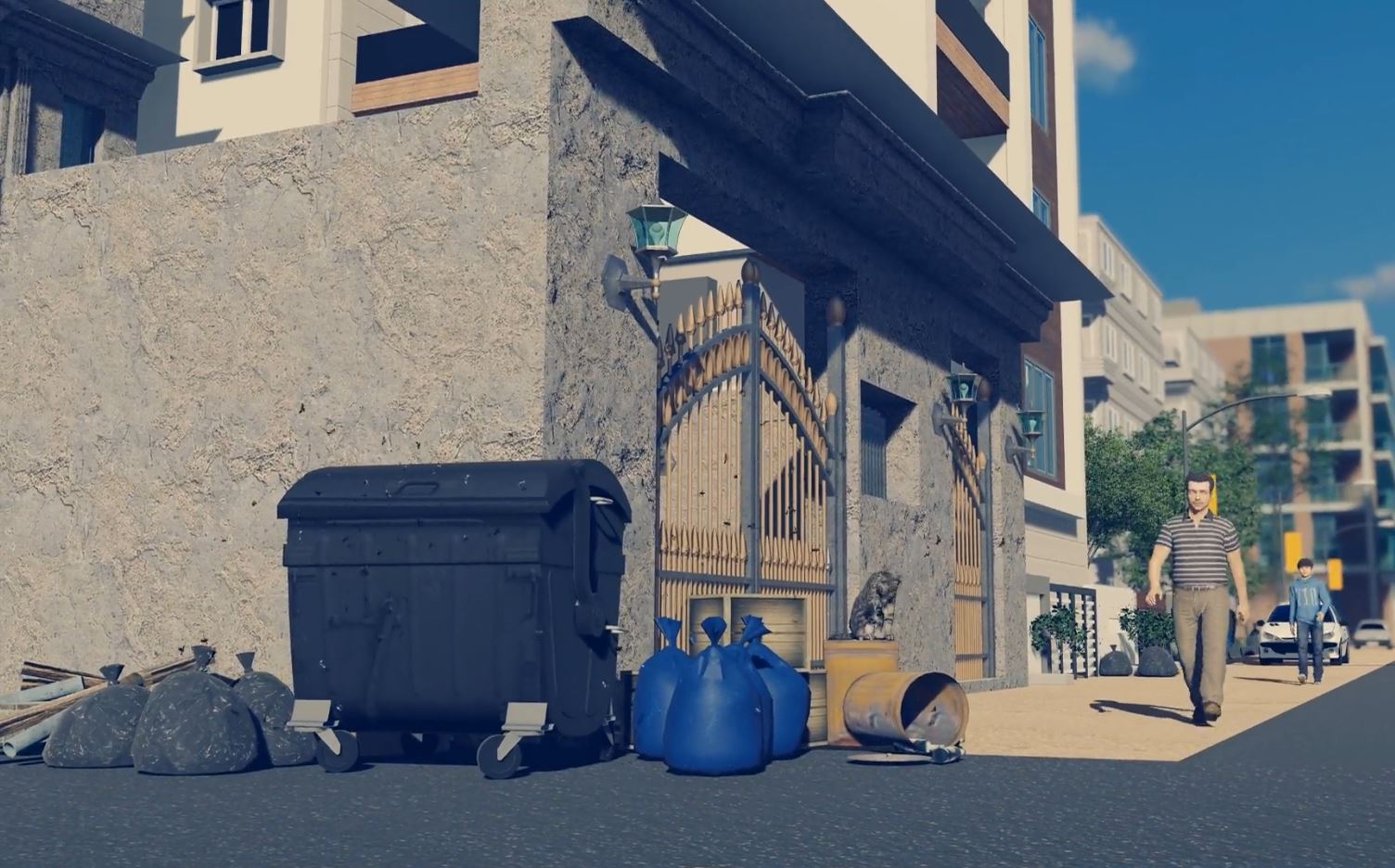 موشن گرافیک سه بعدی تفکیک پسماند