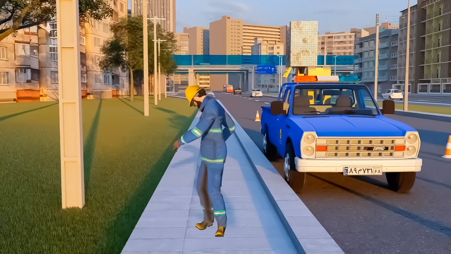 موشن‌گرافیک سه‌بعدی گزارش سوانح شرکت توزیع نیروی برق